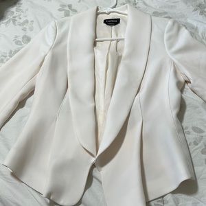 Bebe blazer ivory color size 0